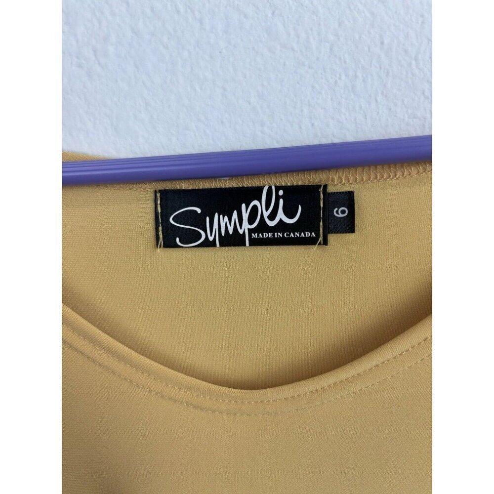 Women's Gold Flowy Top - Picture 2 of 8